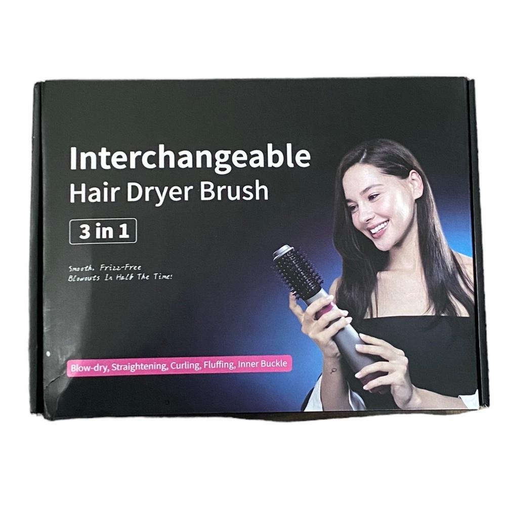 NIB Interchangeable Hair Dryer Brush - Picture 1 of 8
